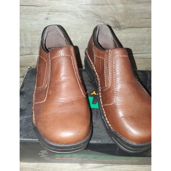 Womens Hytest Opanka Slip-on Steel Toe Brown Size 6m - Picture 4 of 5